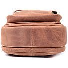 Вінтажна сумка для чоловіків з натуральної шкіри Vintage 22811 Коричневий, фото 7