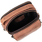 Вінтажна сумка для чоловіків з натуральної шкіри Vintage 22811 Коричневий, фото 8