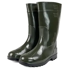 Чоботи гумові рибальські зелені