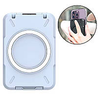 Магнітний гаманець і тримач карток з RFID-блокуванням для iPhone Підставка Біла