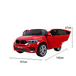 Дитячий двомісний електромобіль ліцензія BMW Х6 JJ2168, фото 5