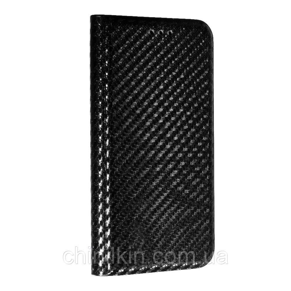 Чохол-книжка FLIP COVER Carbon для Xiaomi Redmi Note 14 Pro 5G / Poco X7- чорний, фото 1