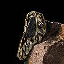 Масивний чоловічий браслет з медичної сталі вовк 16мм 22см, фото 2