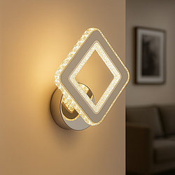 Бра світлодіодне квадрат F+Light 54W колір Білий + хром FP-23505-1L