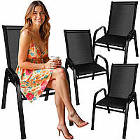 Набір садових стільців 4 шт Gardlov 25415