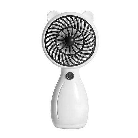 Портативний ручний вентилятор Handy Mini Fan JX-998 на акумуляторі з ручкою міні ветродуйка 2,5Вт Білий, фото 1