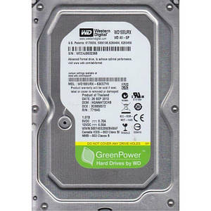 Жорсткий диск 3.5" SATA III 1TB Western Digital AV-GP 64MB (WD10EURX) 5400rpm 64MB Refurbished! #