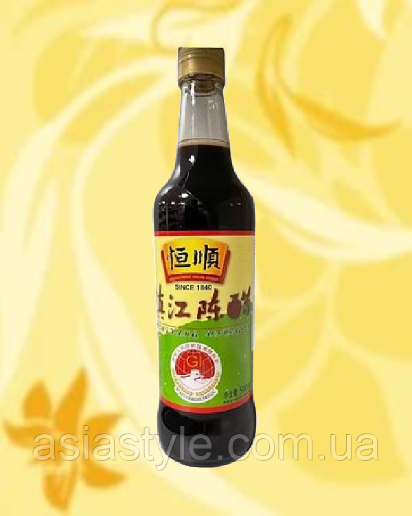 Оціт рисовий темний, Уксус рисовий темний, Dark rice vinegar, Heng Shun, 500 мл, Китай, Ч