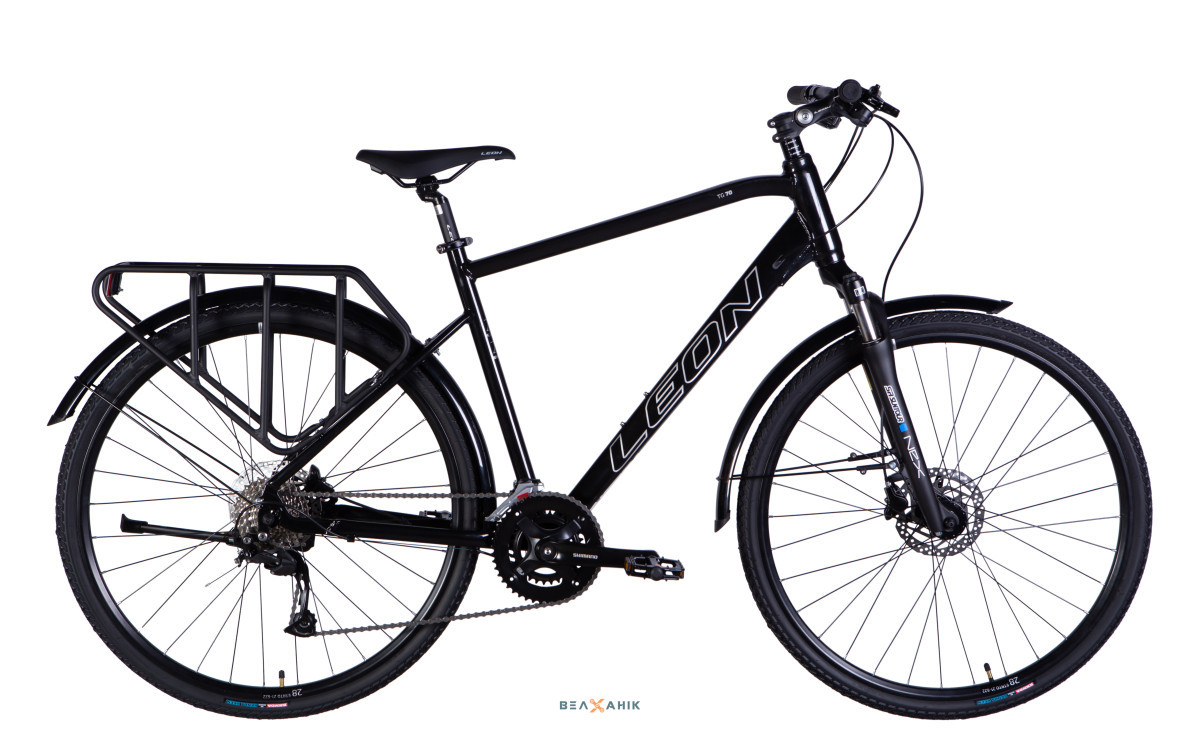 Велосипед 28/quot; LEON TG 70 MAN HDD (рама 21/quot;) AL чорний, фото 1