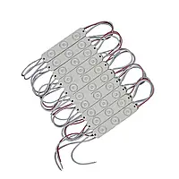 Світлодіодний модуль 12вольт 1,5Вт білий 6000К три світлодіоди SMD2835 з лінзами IP66 Т1 Prolum 321006