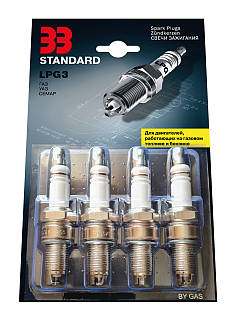 Свічки запалювання ГАЗ 2410, 3302, 2705 під газове обладнання 33 Standard (LPG3) aR.