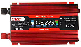Інвертор з дисплеєм UKS 500w 12В aR.