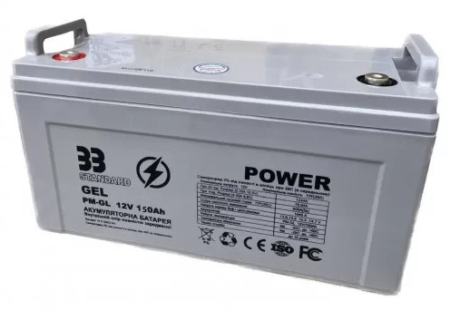 Акумулятор гелевий 150А 12V PM-GEL вага 41кг aR.