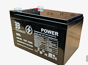 Акумулятор Гель PM-GEL 12v 12А ЗЗ STANDARD Power вага 3,5 кг Н aR.