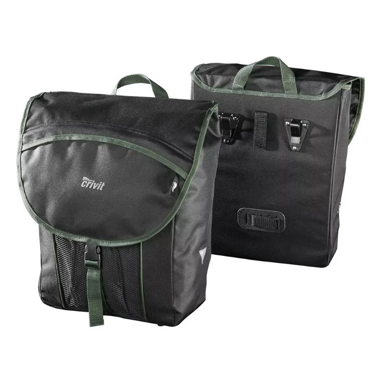🚲Велосумка на багажник Crivit TrailPack 25 л – сірий / темно-зелений