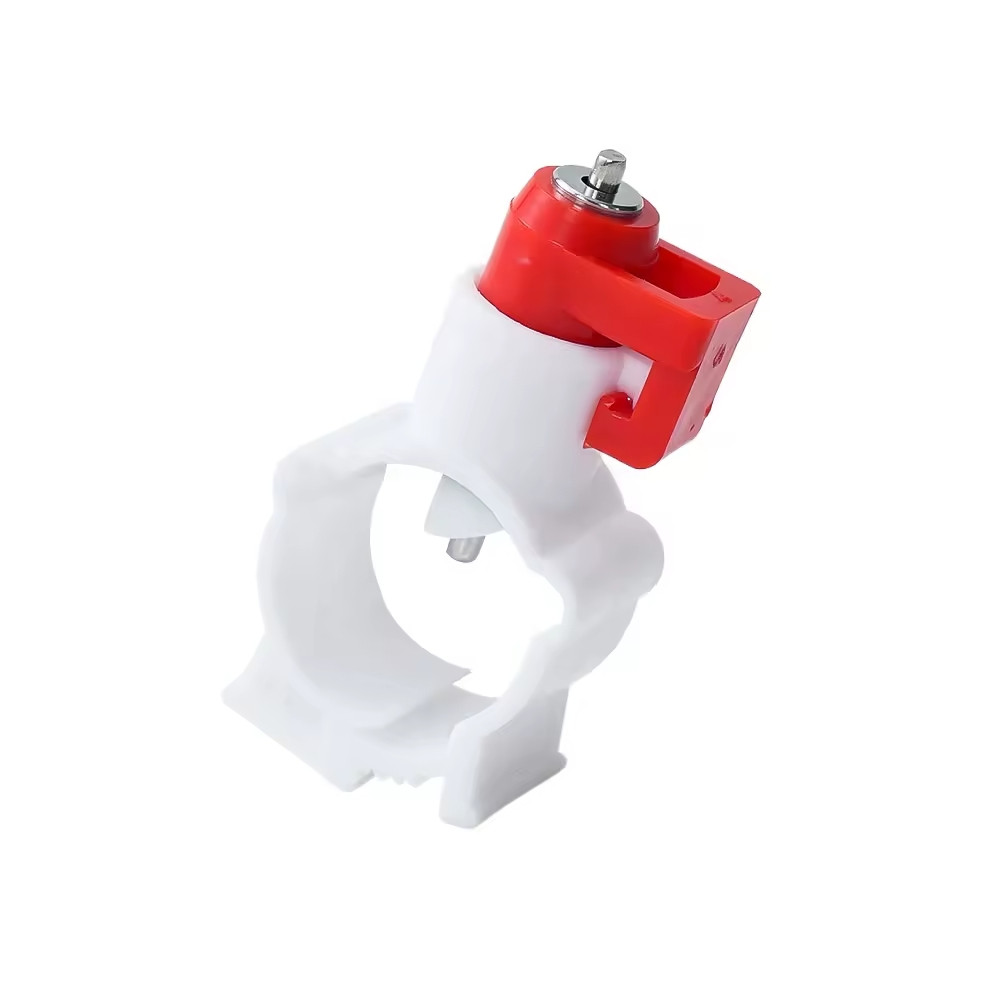 Поїлка ніпельна C3 (360°) для птиці з кріпленням на круглу трубу, фото 1