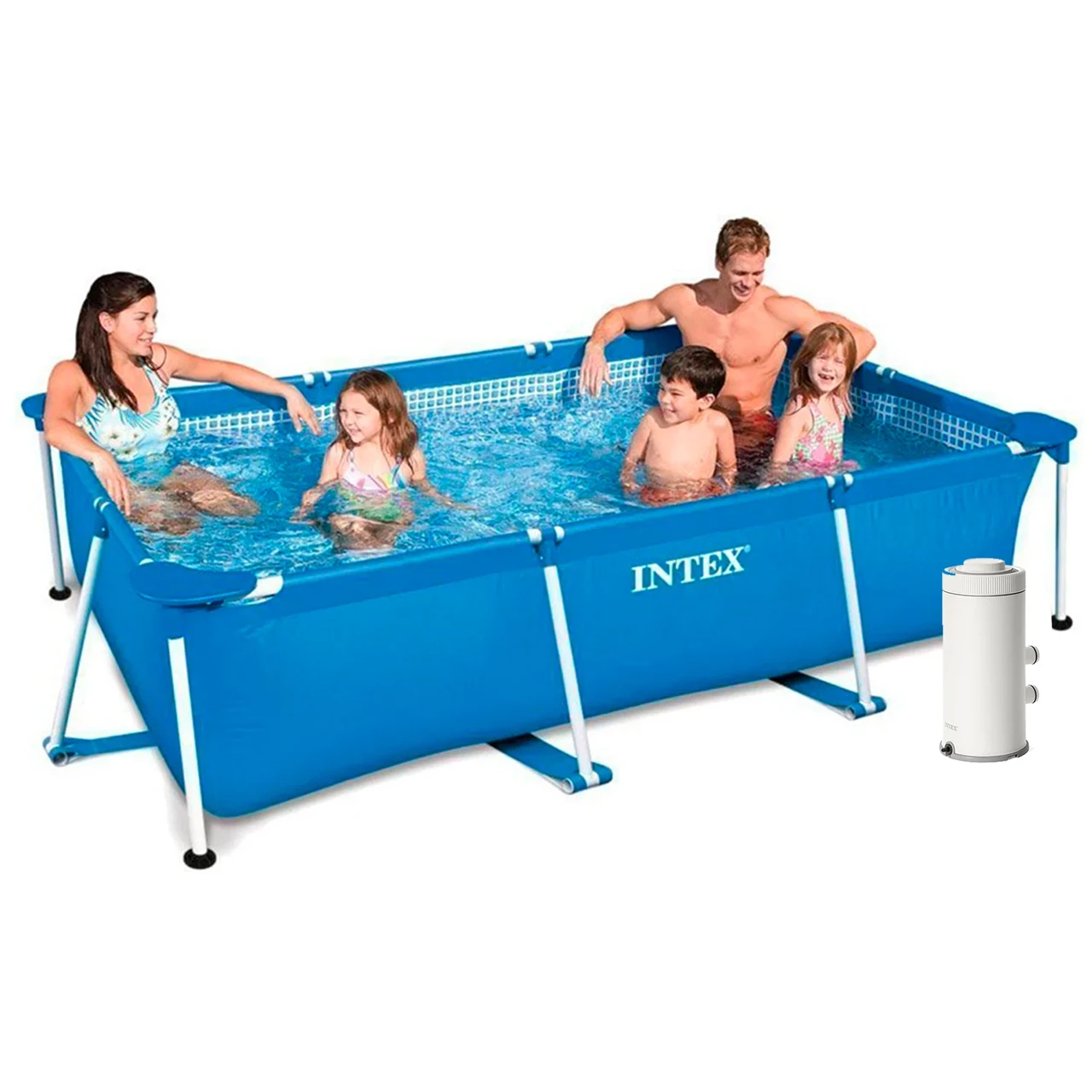 Каркасний басейн Intex 28271-3, 260 х 160 х 65 см (2 006 л/год, тент, підстилка)