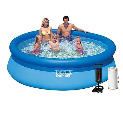 Надувний басейн Intex 28120-4, 305 х 76 см (2006 л/год, підстилка, тент, насос), фото 1