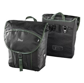 🚲Велосумка на багажник Crivit TrailPack 25 л – сірий / темно-зелений