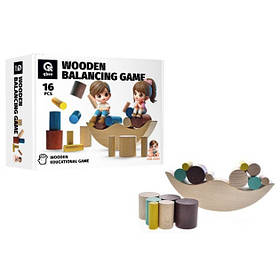Дерев'яна дитяча гра-балансир "Місяць" Qbee QB800-002, 16 елементів , Toyman