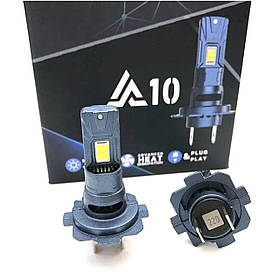 Лампи автомобільні LED H7 радіатор+кулер 65w/6500lm 3570 Chip 6000K / IP68 / 9-30v A10