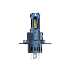 Лампи автомобільні LED H4 радіатор+кулер 65w/6500lm 3570 Chip 6000K / IP68 / 9-30v A10