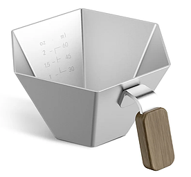 Джаг 100 мл. MHW-3Bomber Prism Measuring Cup для еспресо SIlver