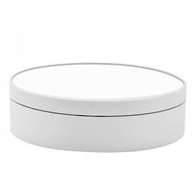 Стіл для предметного фото поворотний 12 см 3 кг білий дзеркальний Puluz DCA1358W