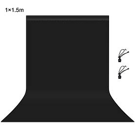Фон для фотостудії з тканини 1 м х 1.5 м. (чорний) PU5215B