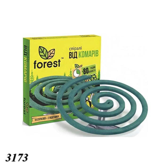 Спіралі від комарів Forest 10шт  (3шт), фото 1