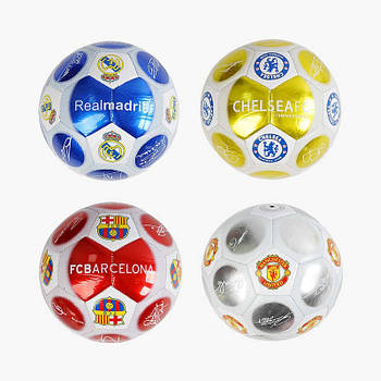 М`яч футбольний 4 види вага 310-330 грамів №5 мікс видів /80/ (C70314/C70312/C70295)