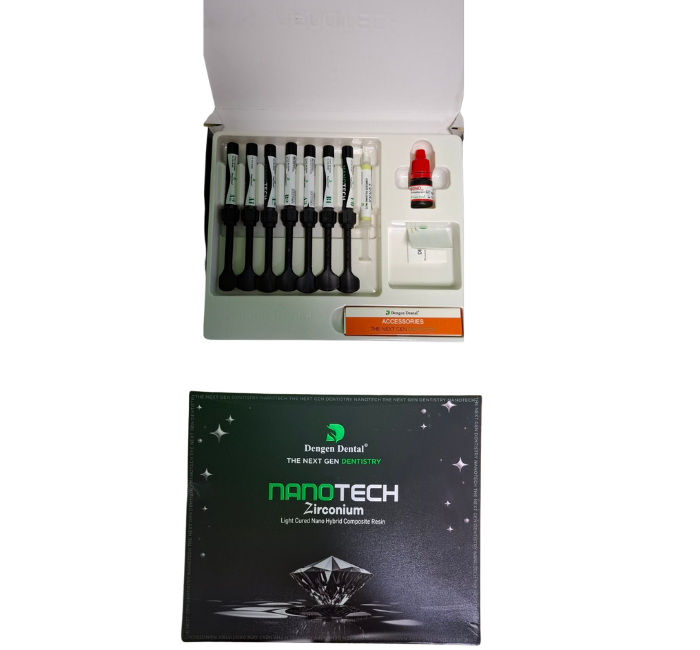 Dengen Nanotech ZIRCONIA ,Набір 7 шприців, Наногібридний композитний матеріал з цирконієм (Dengen Dental)