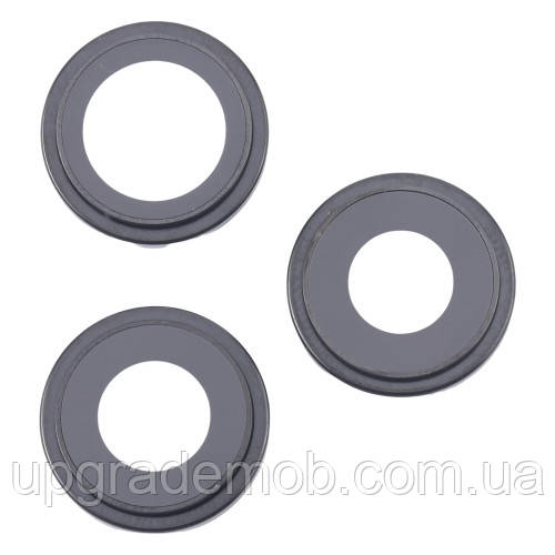 Скло камери iPhone 16 Pro/16 Pro Max чорне Black Titanium + кільце комплект 3, фото 1