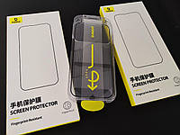 Захисне скло Baseus для Apple iPhone 16 Pro Max з рамкою та інструментами для поклейки