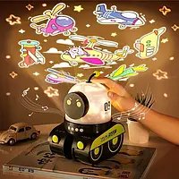 Ночник-проектор с Bluetooth колонкой Droid,детский ночник дроид,интересный детский ночник,ночник для детей VS1