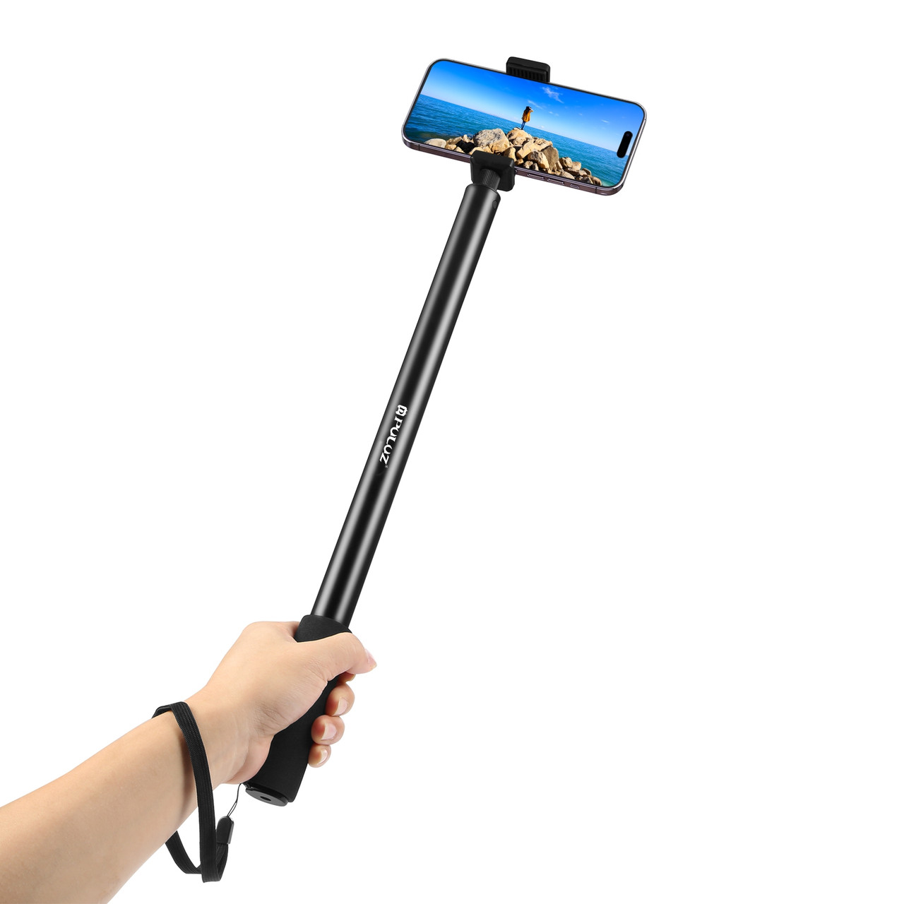 Монопод невидимий для Insta 360 алюмінієвий 45-200 см Puluz PU641B, фото 1