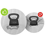 Матрац надувний Intex 64777 з електронасосом 191x99x25 см, сіро-зелений, фото 6