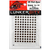 Очі Lunker City Real Fish Eyes 3D 3.5mm 112шт. #Silver (10052)