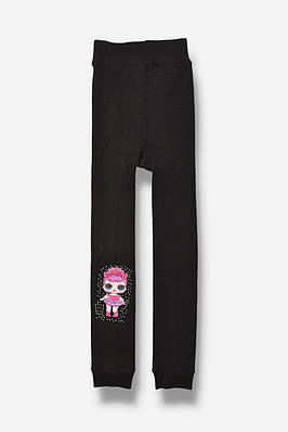 Лосини дитячі для дівчинки термо з начісом чорного кольору р.80 190943T Безкоштовна доставка