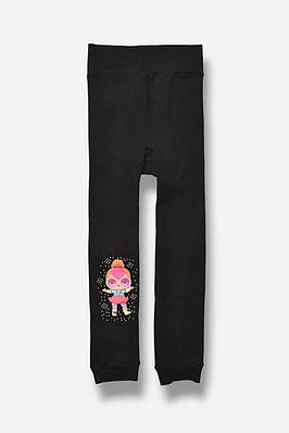 Лосини дитячі для дівчинки термо з начісом чорного кольору р.70 190947T Безкоштовна доставка