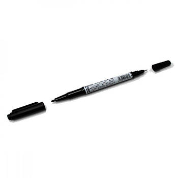 Маркер М6151 Aodemei перманентний двосторонній тонкий чорний 645688 G-Rich