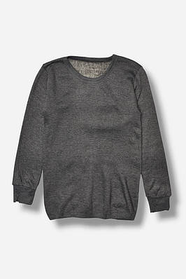 Батник дитячий для хлопчика термо темно-сірого кольору р.50 204077T Безкоштовна доставка