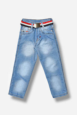 Джинси дитячі для хлопчика синього кольору р.10-11 203550T Безкоштовна доставка
