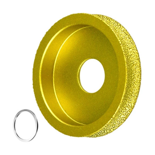 Алмазний диск профільний 75×10 мм для кромки мармуру, граніту, скла, плитки, фото 1