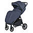 Дитяча прогулянкова коляска-книга El Camino ME 1182 MALTA Captain Blue до 22 кг, алюмінієва рама, з багажною, фото 3