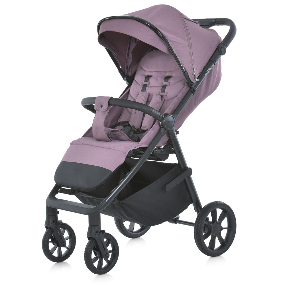 Дитяча прогулянкова коляска-книга El Camino ME 1182 MALTA Frost Orchid до 22 кг, алюмінієва рама, з багажною, фото 1