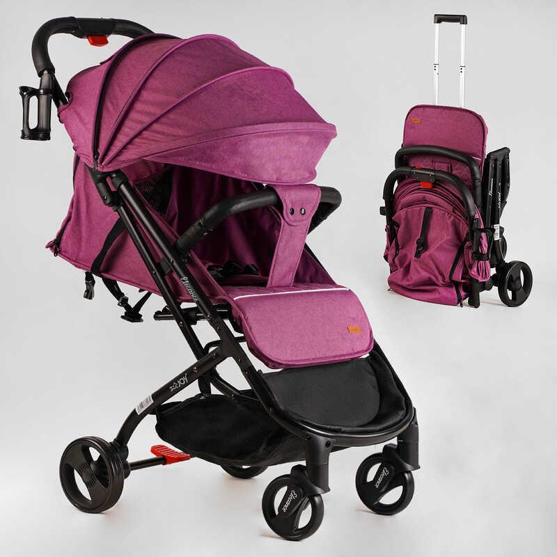 Дитяча прогулянкова коляска-книга JOY Elegans A-16207 до 15 кг, алюмінієва рама, з багажним кошиком, чохол,, фото 1