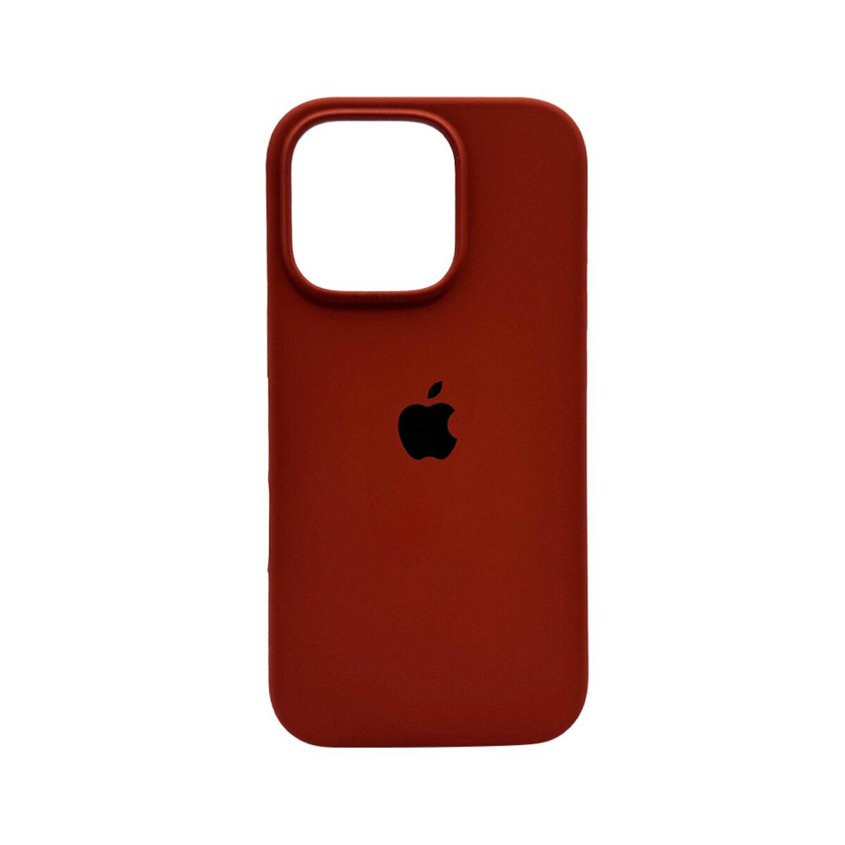 Чохол для смартфона Silicone Full Case AA Open Cam for Apple iPhone 16 Pro Max 42, Saddle Brown