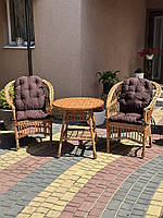 Садовий набір меблів з лози. Арт: 1444