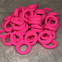 Гумки для волосся 2,7 см, (Калуш), колір-рожевий\ультра, арт 014797, упаковка 50 шт, Рожевий